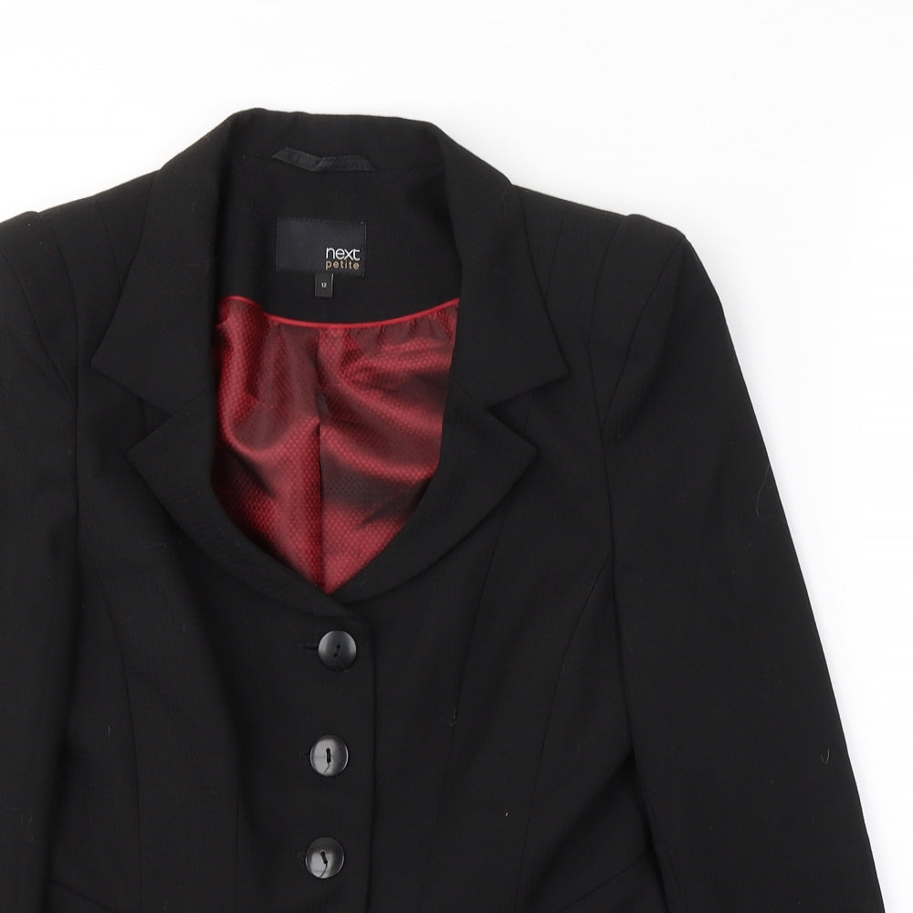 NEXT Womens Black   Jacket Blazer Size 12  Button