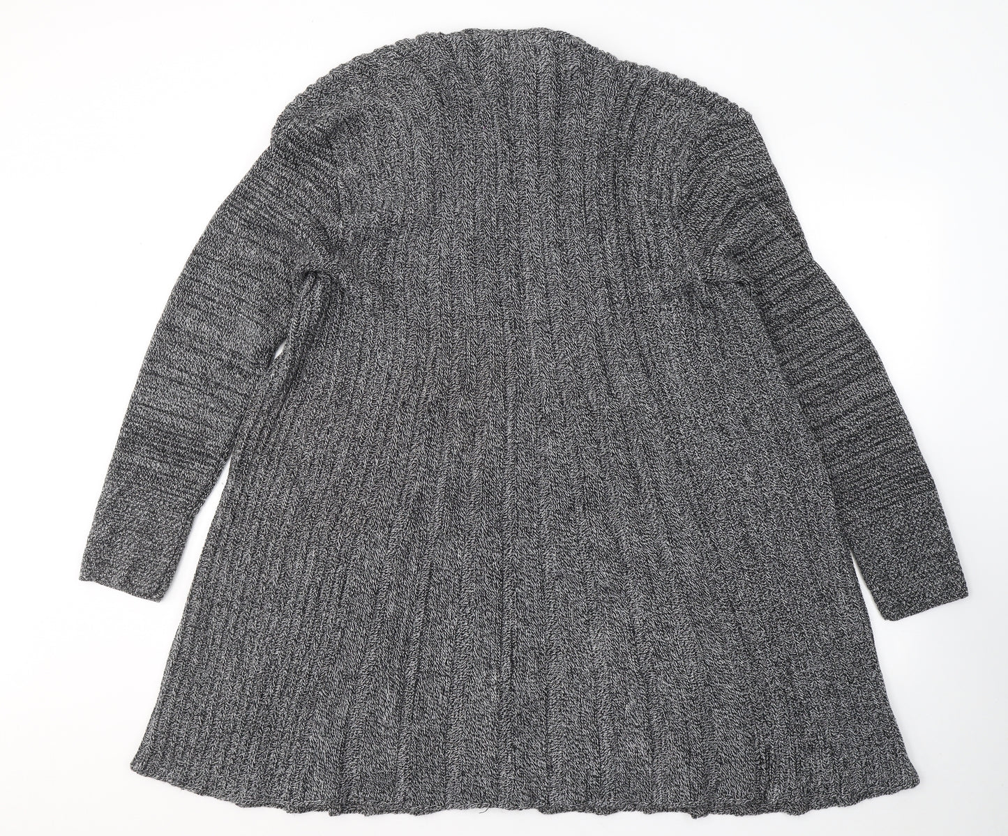 Sky designs Womens Black V-Neck  Acrylic Cardigan Jumper Size M