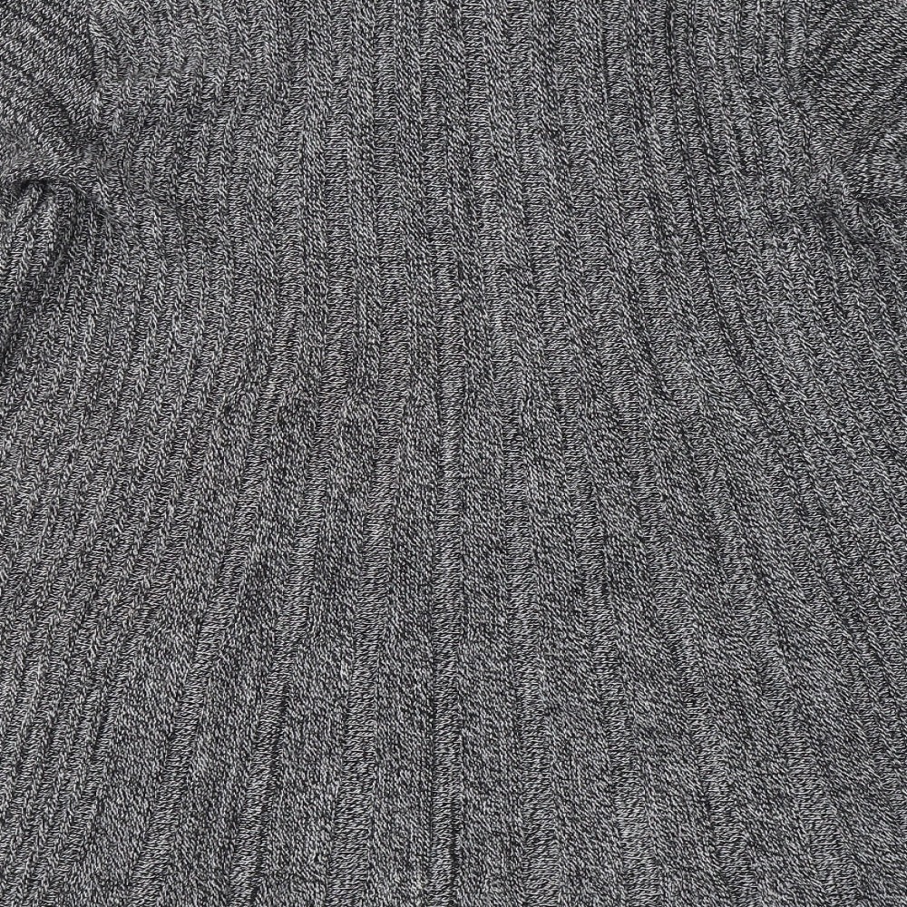 Sky designs Womens Black V-Neck  Acrylic Cardigan Jumper Size M