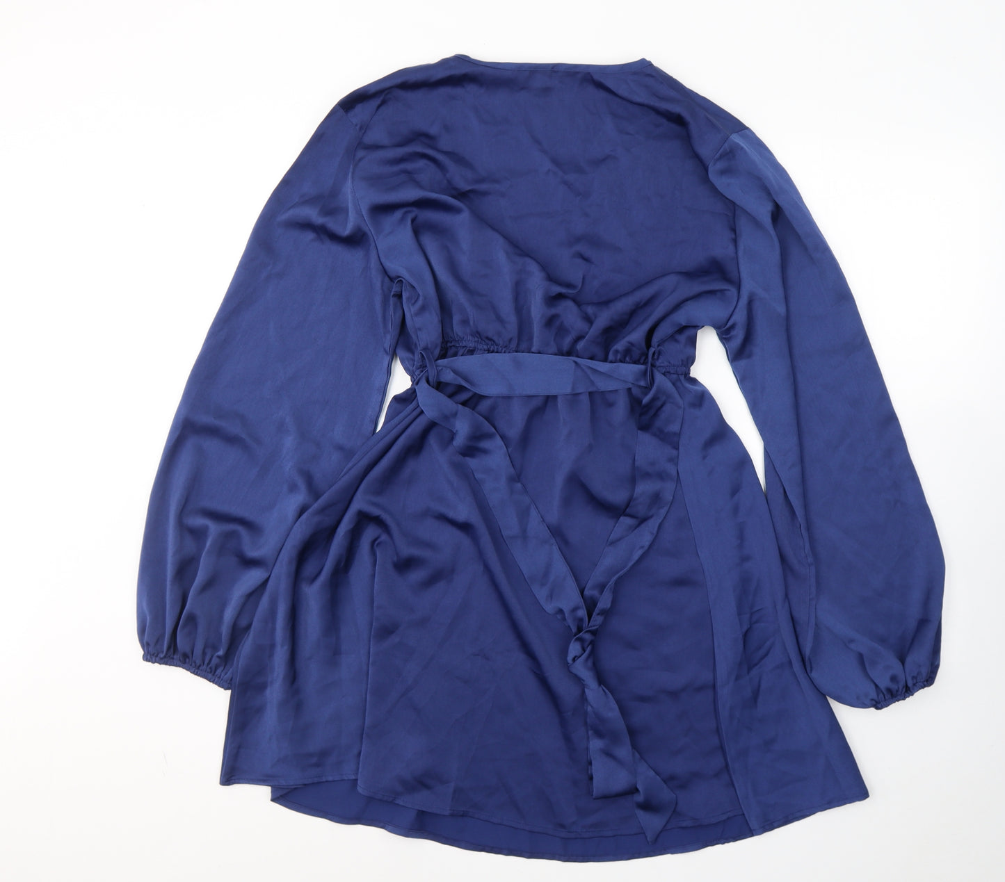 SheIn Womens Blue  Polyester Fit & Flare  Size XL  V-Neck Pullover