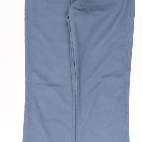 Preworn Mens Blue  Polyester Straight Jeans Size 16 L32 in Regular Button