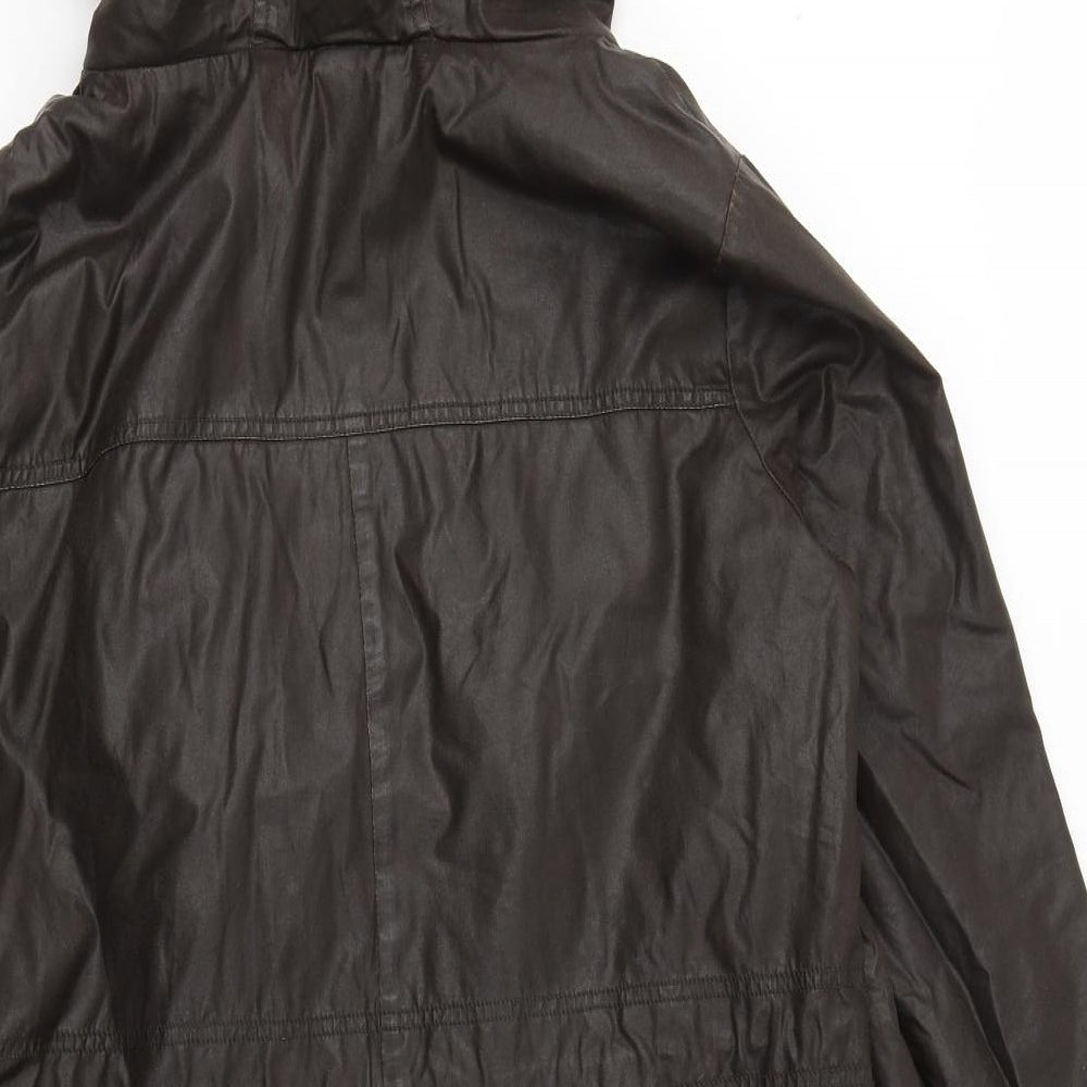 Marks and Spencer Womens Brown   Trench Coat Coat Size 14  Zip