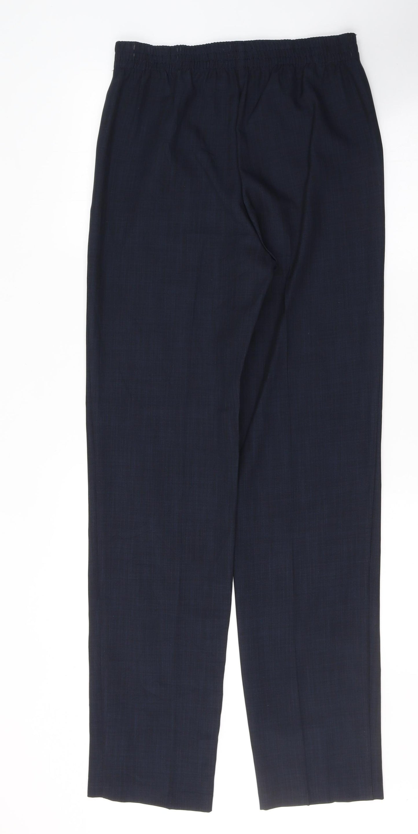 Marks and Spencer Womens Blue  Polyester Trousers  Size 8 L32.5 in Regular