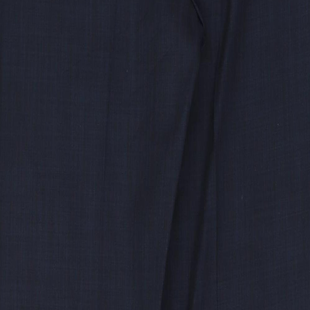 Marks and Spencer Womens Blue  Polyester Trousers  Size 8 L32.5 in Regular
