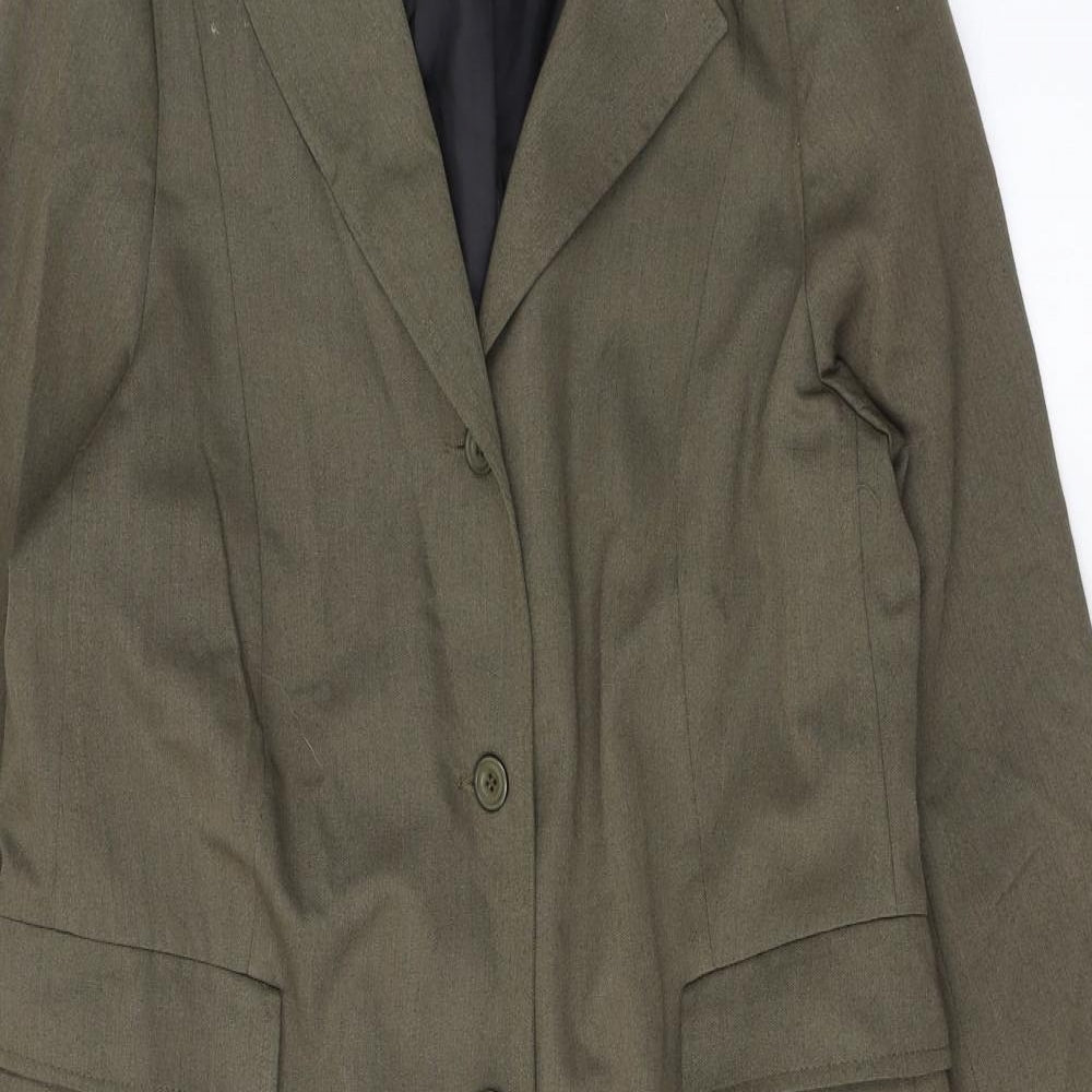 Clockhouse Womens Green   Jacket Blazer Size 16  Button