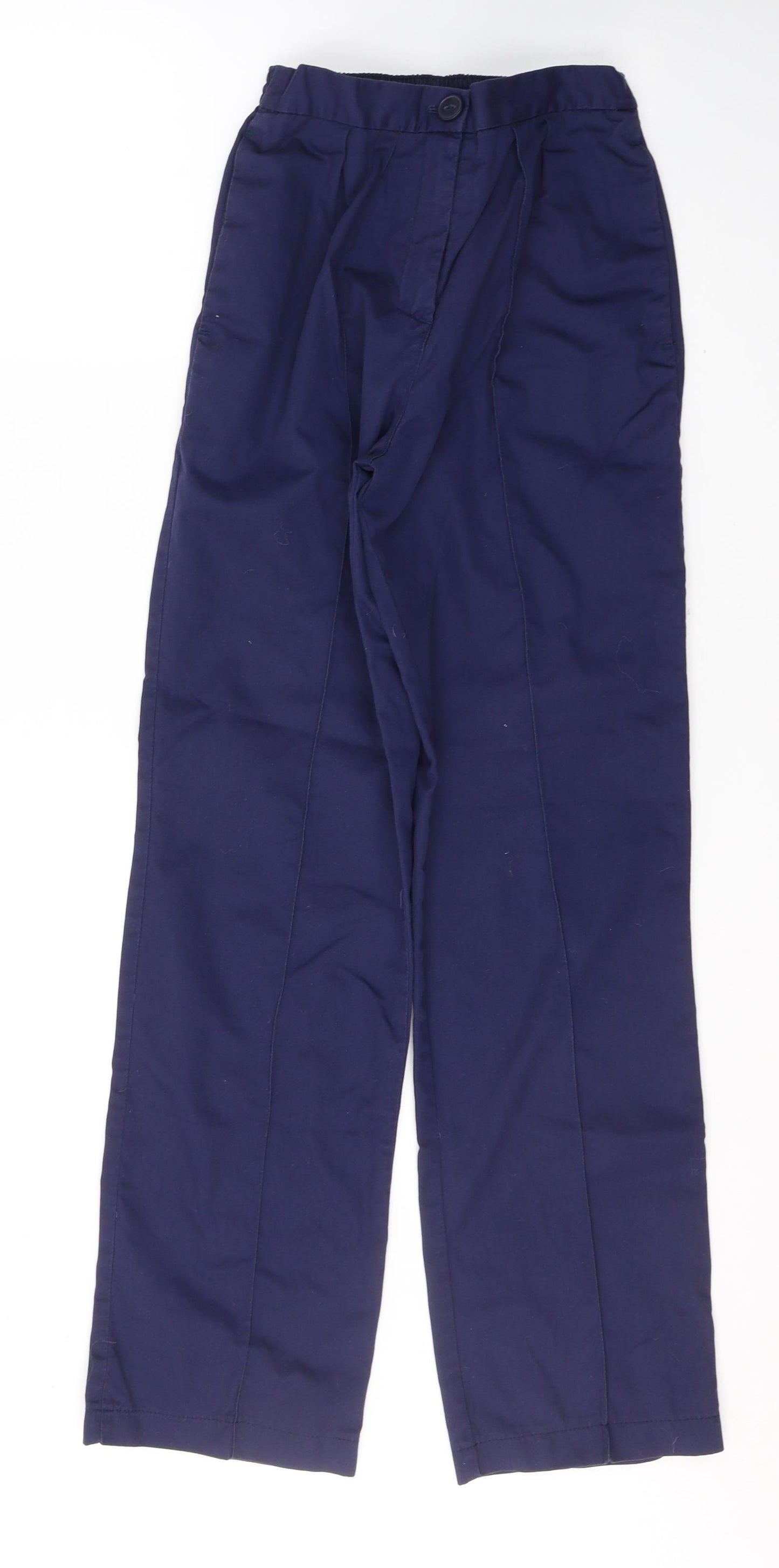 Boyd Cooper Womens Blue  Polyester Trousers  Size 8 L30 in Regular Button