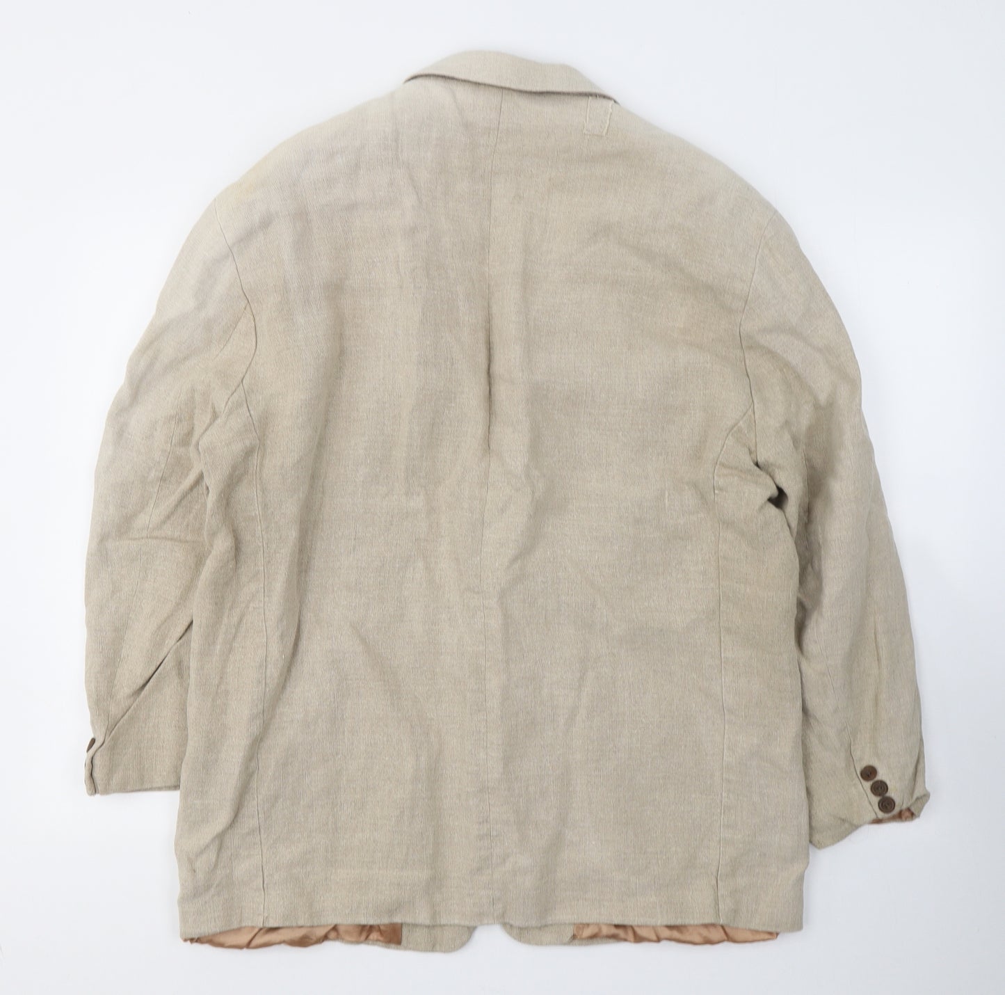 NEXT Mens Beige   Jacket Blazer Size L  Button