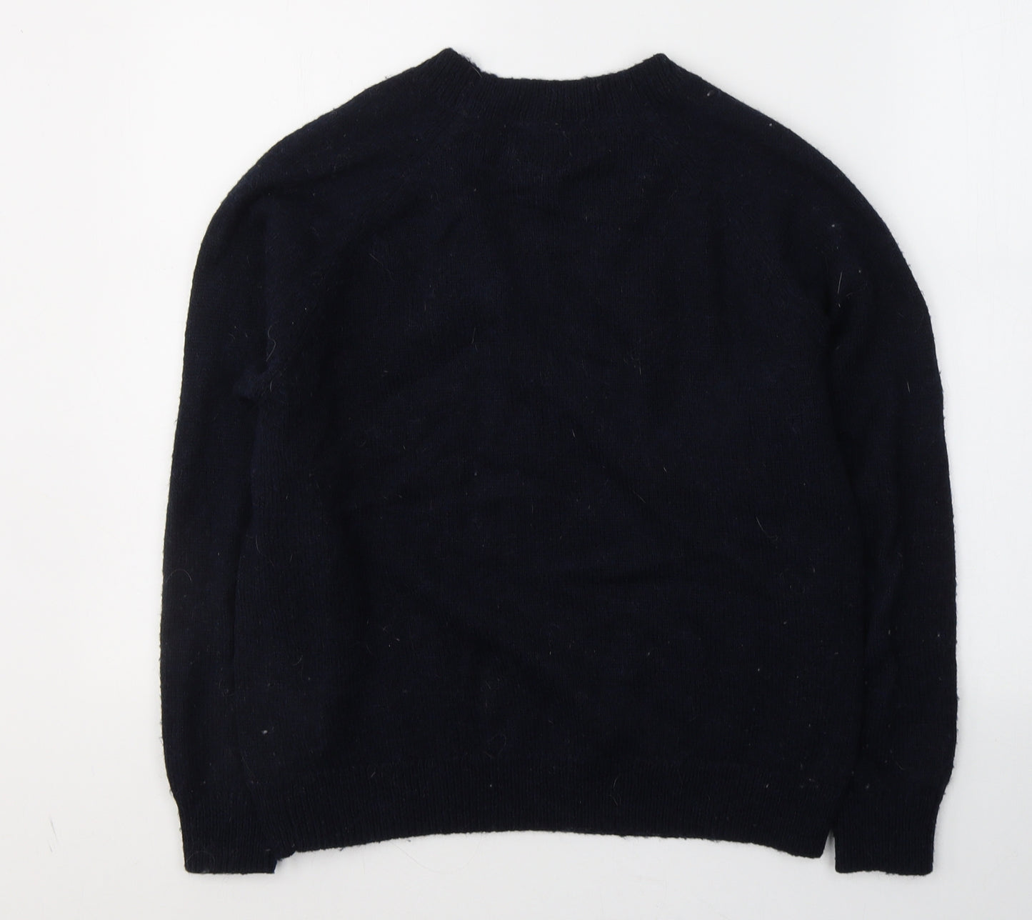Oliver Bonas Womens Blue Round Neck  Acrylic Pullover Jumper Size 10   - Lobster