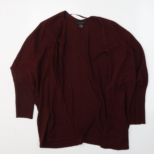 Atmosphere Womens Red V-Neck  Acrylic Cardigan Jumper Size 10