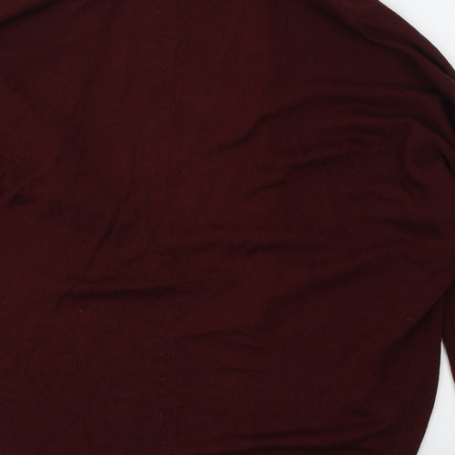 Atmosphere Womens Red V-Neck  Acrylic Cardigan Jumper Size 10