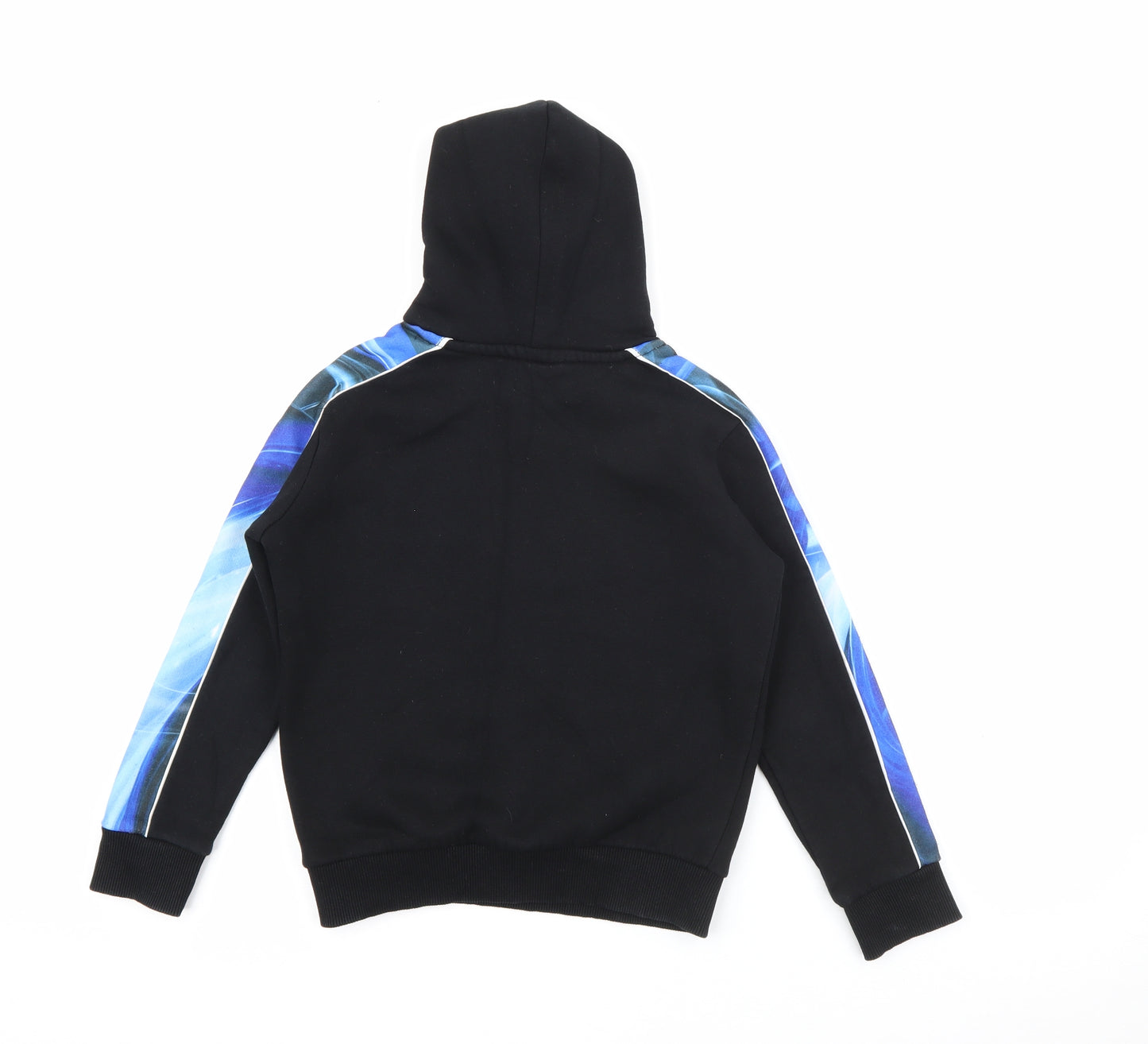 Hype Boys Black  Cotton Pullover Hoodie Size 7-8 Years