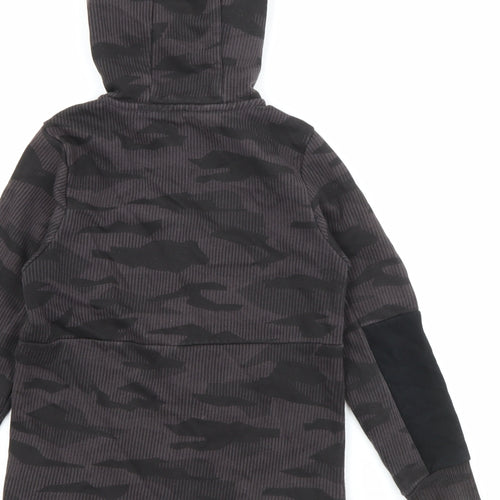George Boys Grey  Cotton Full Zip Hoodie Size 7-8 Years