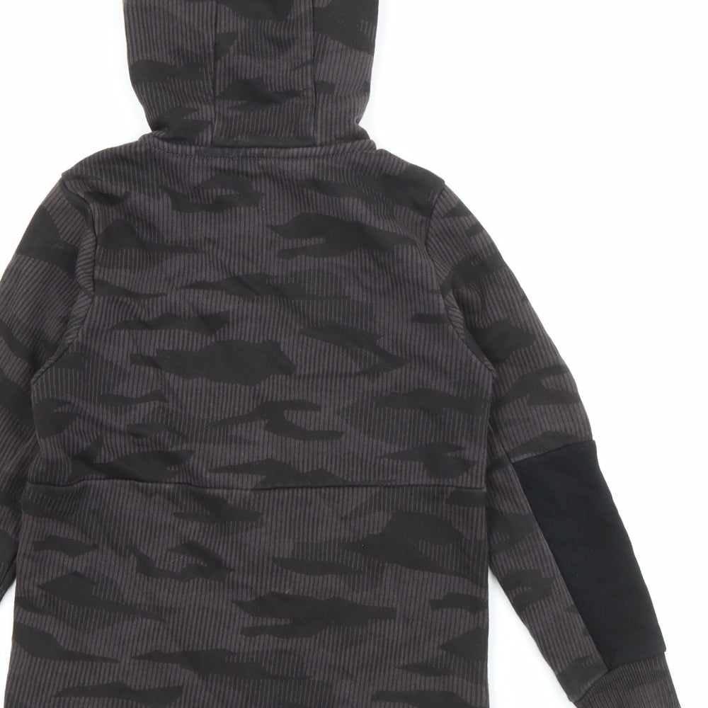 George Boys Grey  Cotton Full Zip Hoodie Size 7-8 Years