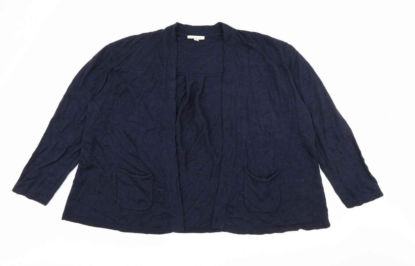 Seasalt Womens Blue V-Neck  Viscose Cardigan Jumper Size 26