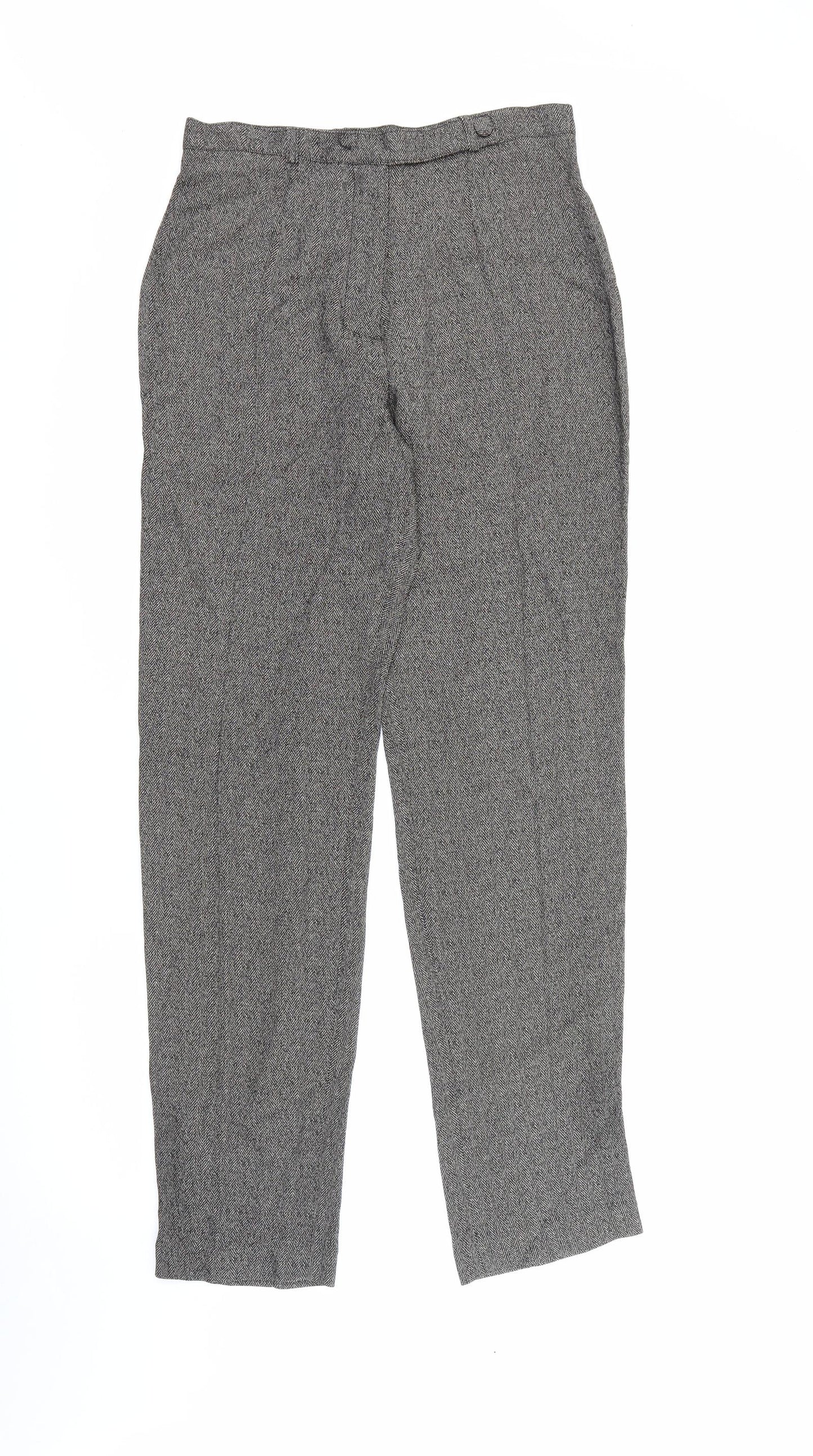 Equivoque Womens Beige  Viscose Trousers  Size 14 L30 in Regular Button