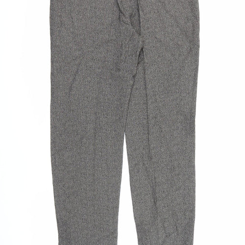 Equivoque Womens Beige  Viscose Trousers  Size 14 L30 in Regular Button
