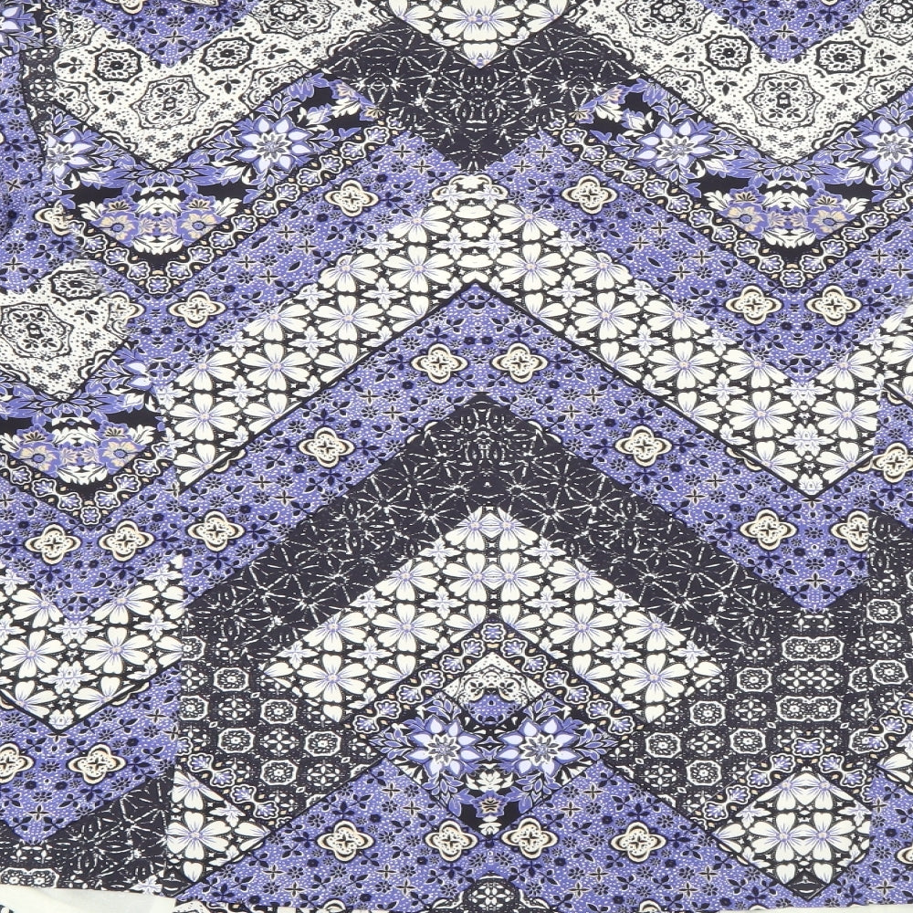 New Look Womens Blue Geometric  Jacket  Size 14