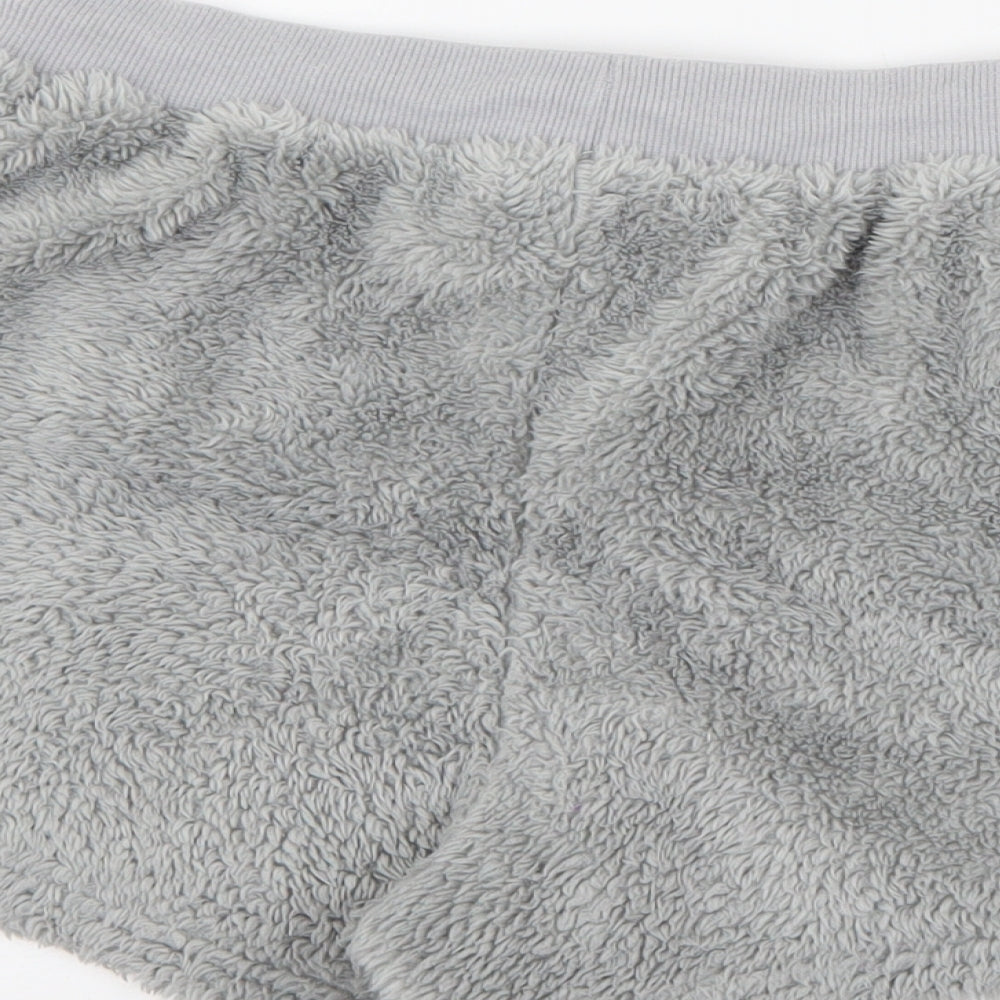 Boohoo Womens Grey Solid Polyester Capri Lounge Pants Size 6