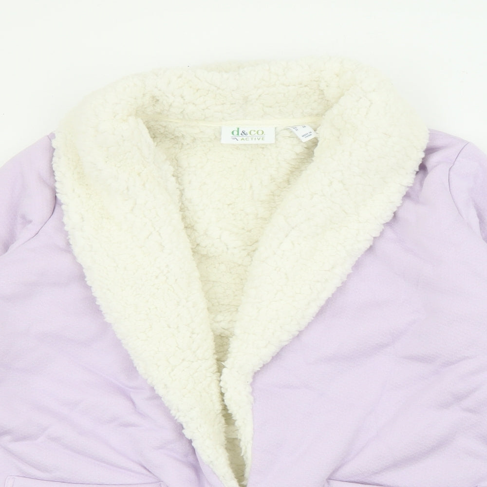 d&co Womens Purple  Polyester Top Robe Size M