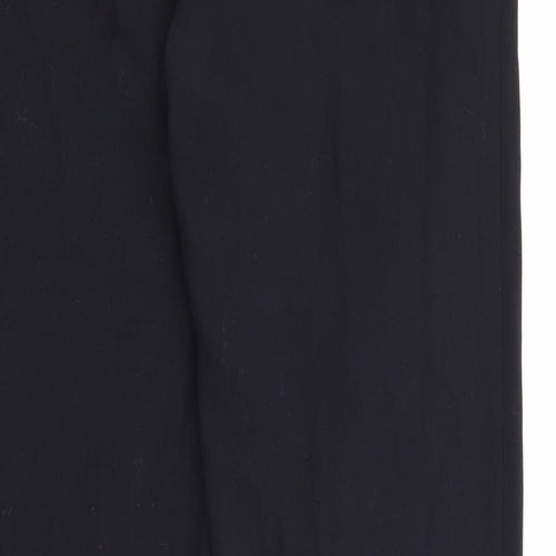 Hobbs Womens Black  Wool Trousers  Size 14 L32 in Regular Zip