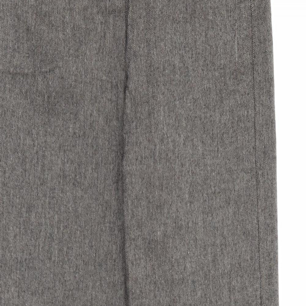 Per Una Womens Brown  Cotton Trousers  Size 10 L30 in Regular Button