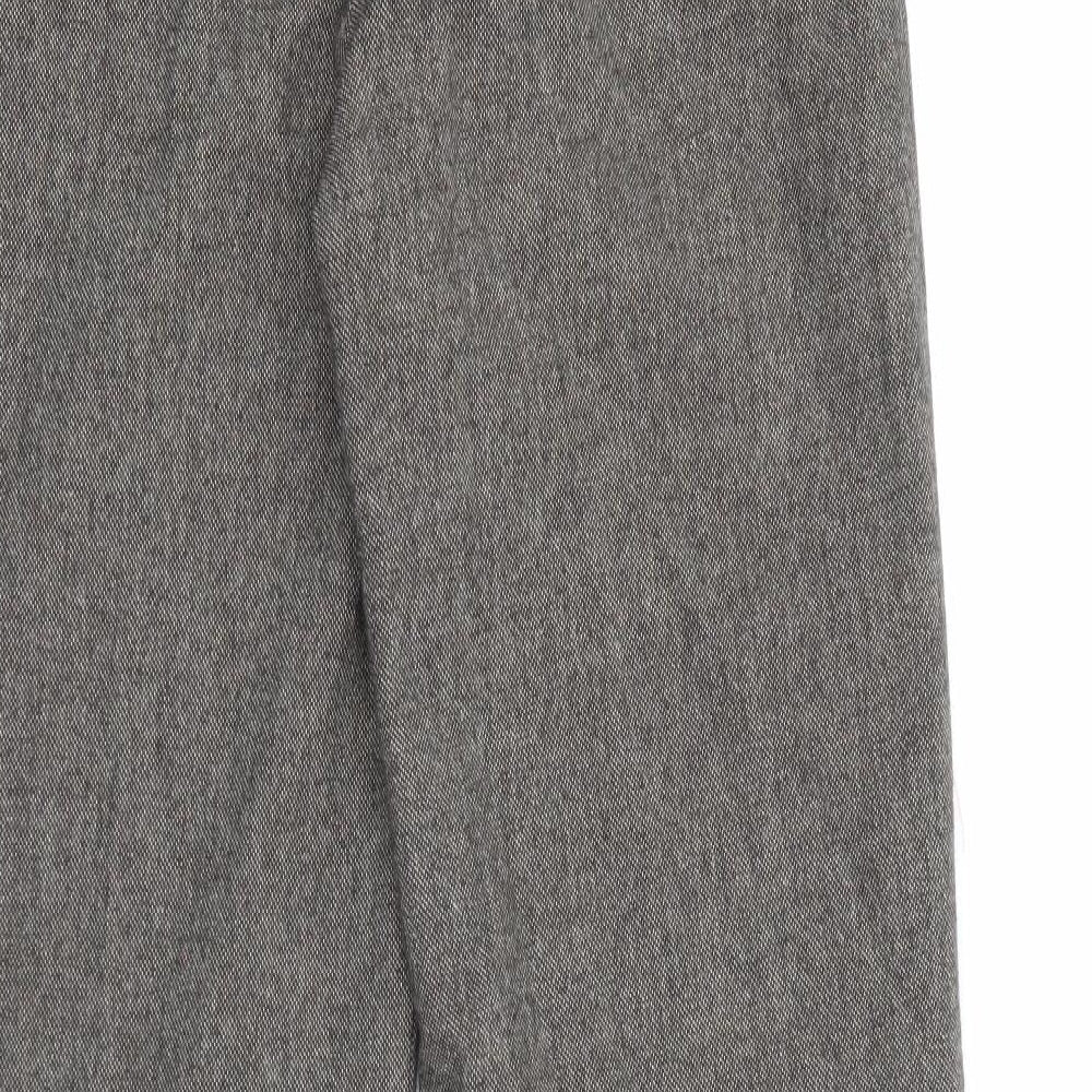 Per Una Womens Brown  Cotton Trousers  Size 10 L30 in Regular Button