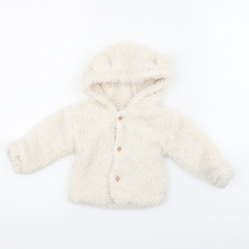 George Baby White   Jacket  Size 6-9 Months   Button