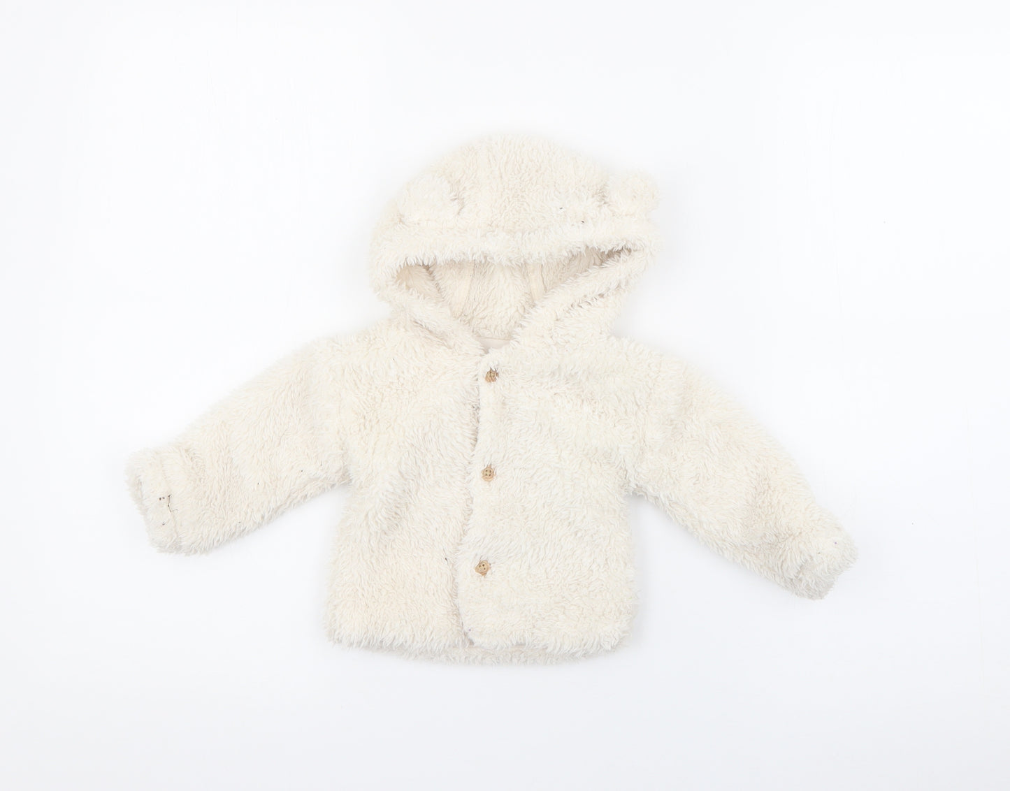 George Baby White   Jacket  Size 6-9 Months   Button