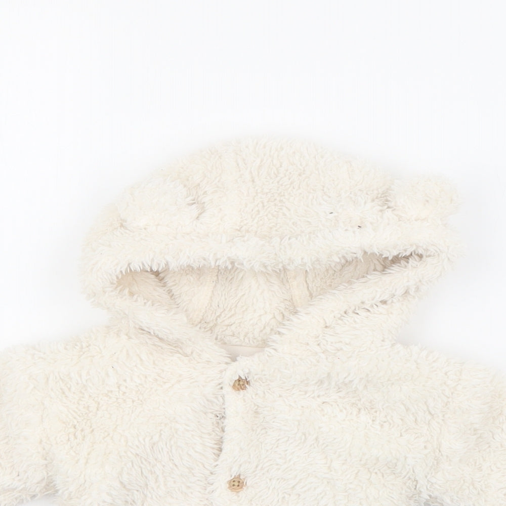 George Baby White   Jacket  Size 6-9 Months   Button