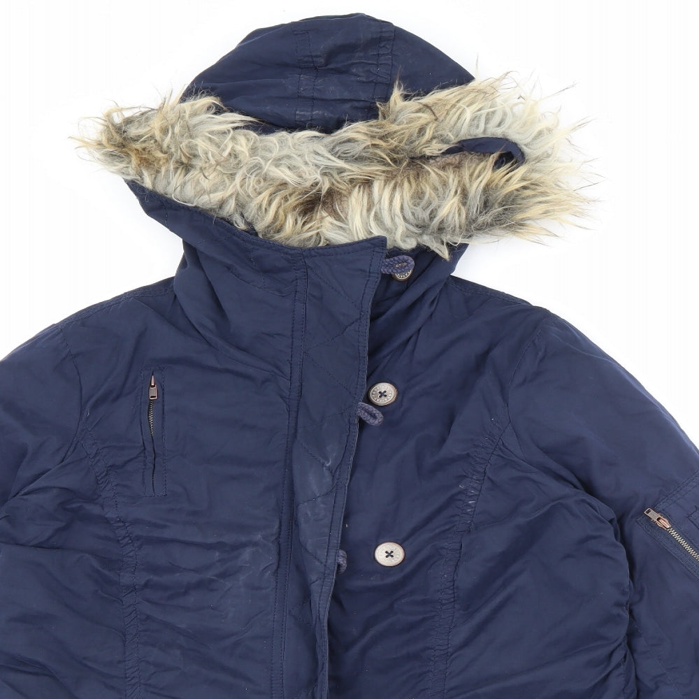 Fat Face Womens Blue   Jacket Coat Size 12  Zip