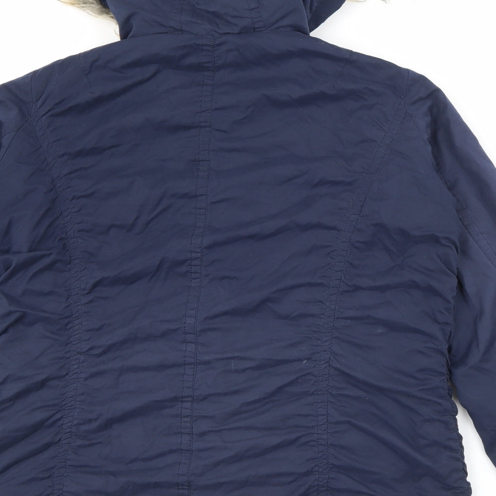 Fat Face Womens Blue   Jacket Coat Size 12  Zip