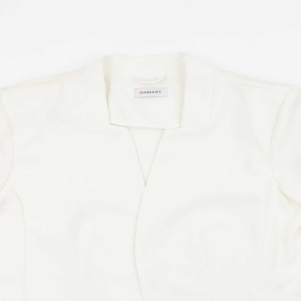 Damart Womens White   Jacket  Size 14