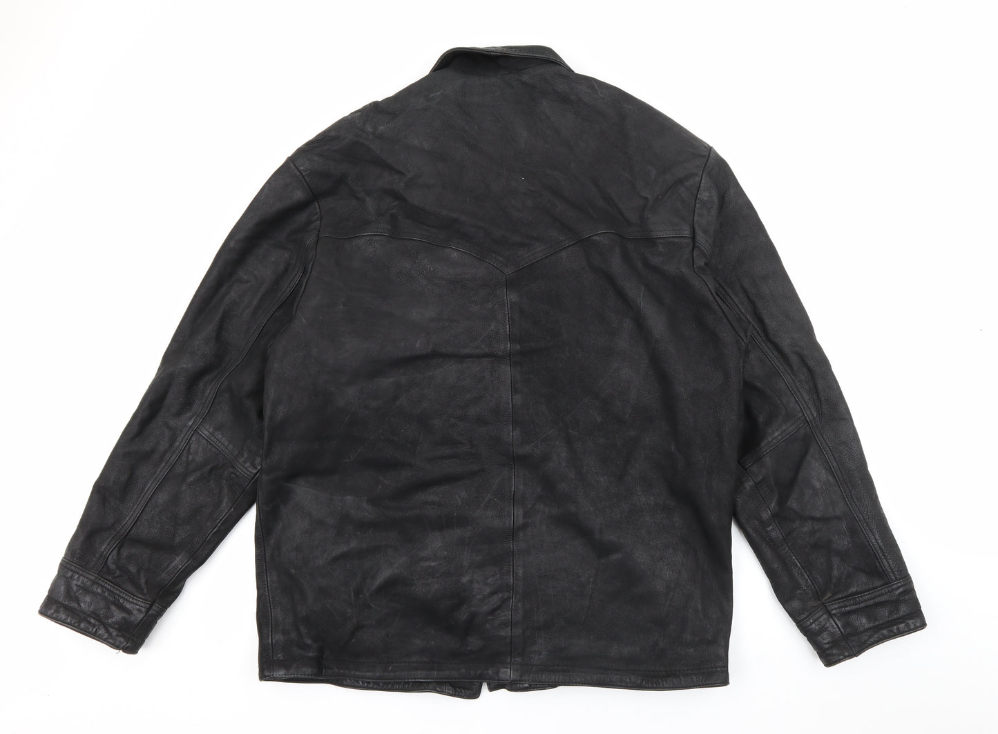 Helium Mens Black   Jacket Coat Size XL  Button