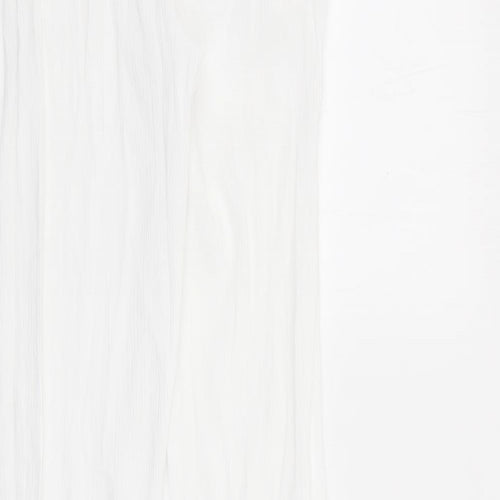 Damart Womens White  Viscose Trousers  Size 12 L28 in Regular