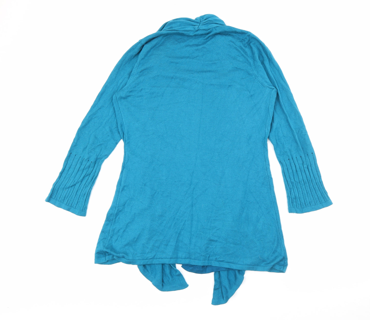 Per Una Womens Blue V-Neck  Viscose Cardigan Jumper Size 12