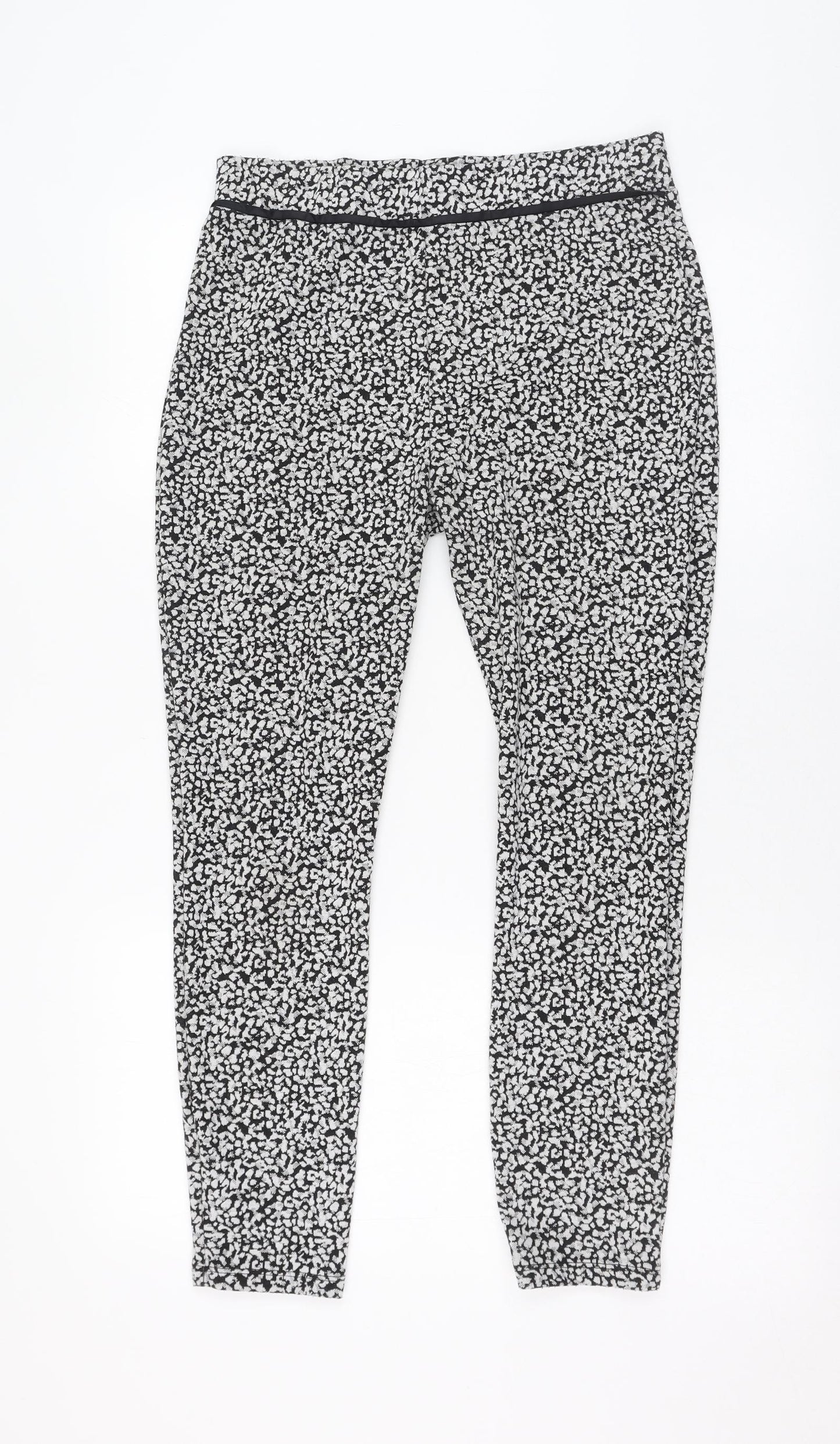 TU Womens Black  Polyester Jogger Leggings Size 12 L25 in