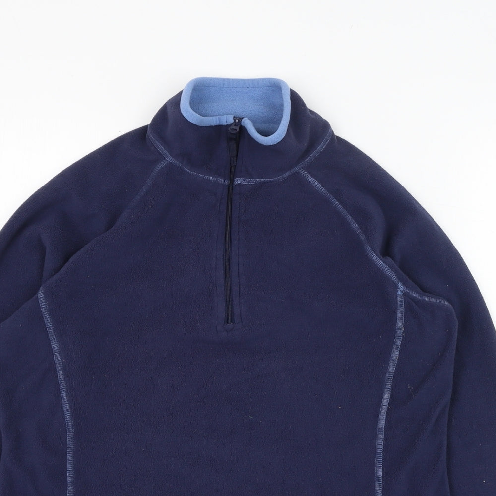 Mountain Warehouse Womens Black  Polyester Full Zip Sweatshirt Size 8  Zip - Fleece