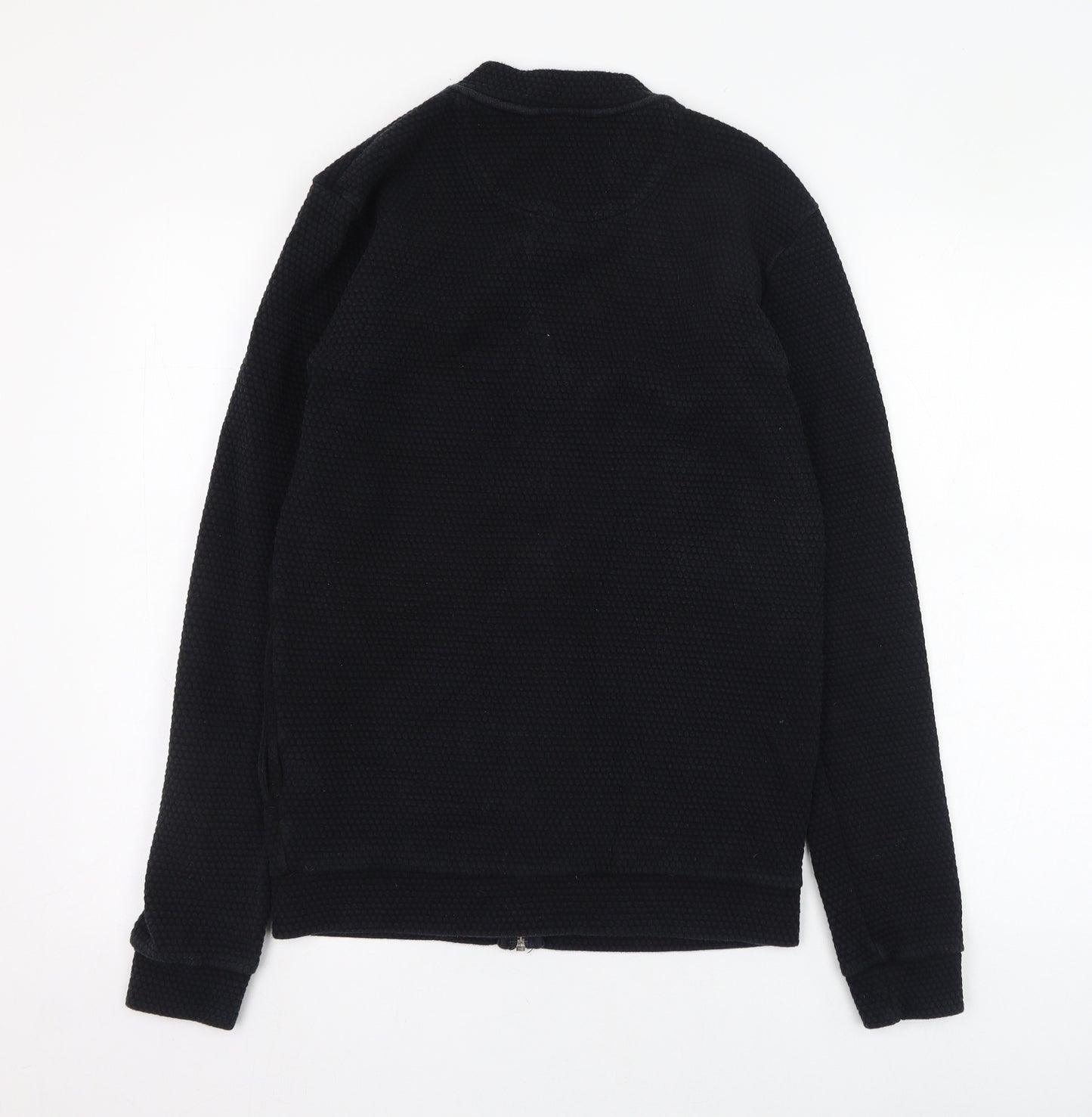 NEXT Mens Black  Cotton Full Zip Sweatshirt Size S