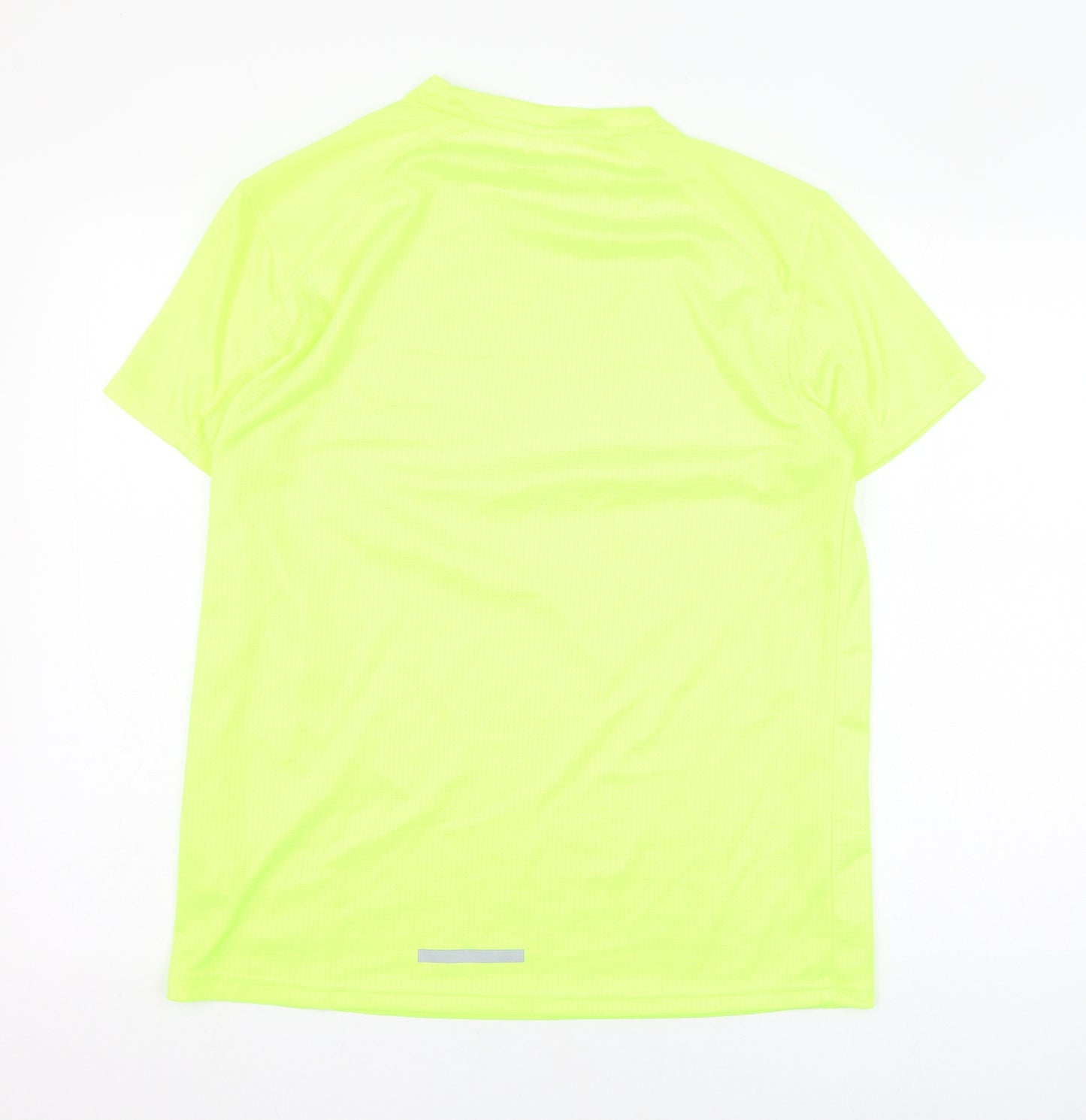 Primark Mens Yellow  Polyester Basic T-Shirt Size XL Round Neck Pullover