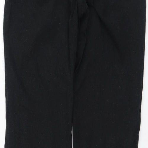 Primark Mens Black  Cotton Trousers  Size 32 L30 in Regular Zip