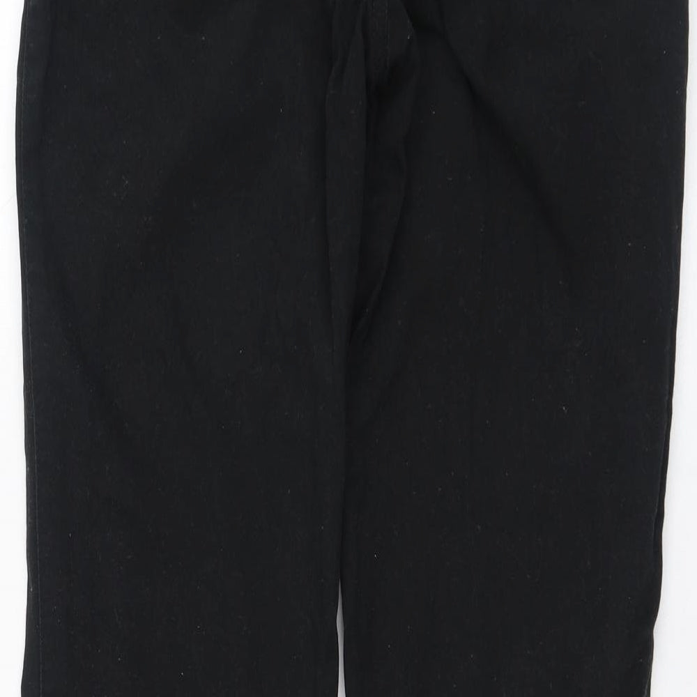 Primark Mens Black  Cotton Trousers  Size 32 L30 in Regular Zip