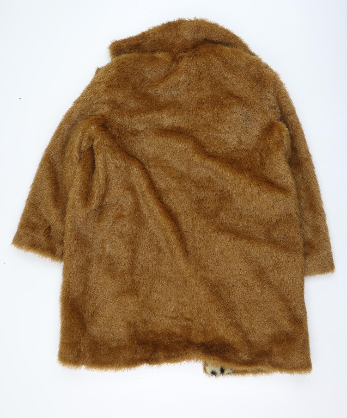 Topshop Womens Brown   Jacket Coat Size 12  Hook & Eye
