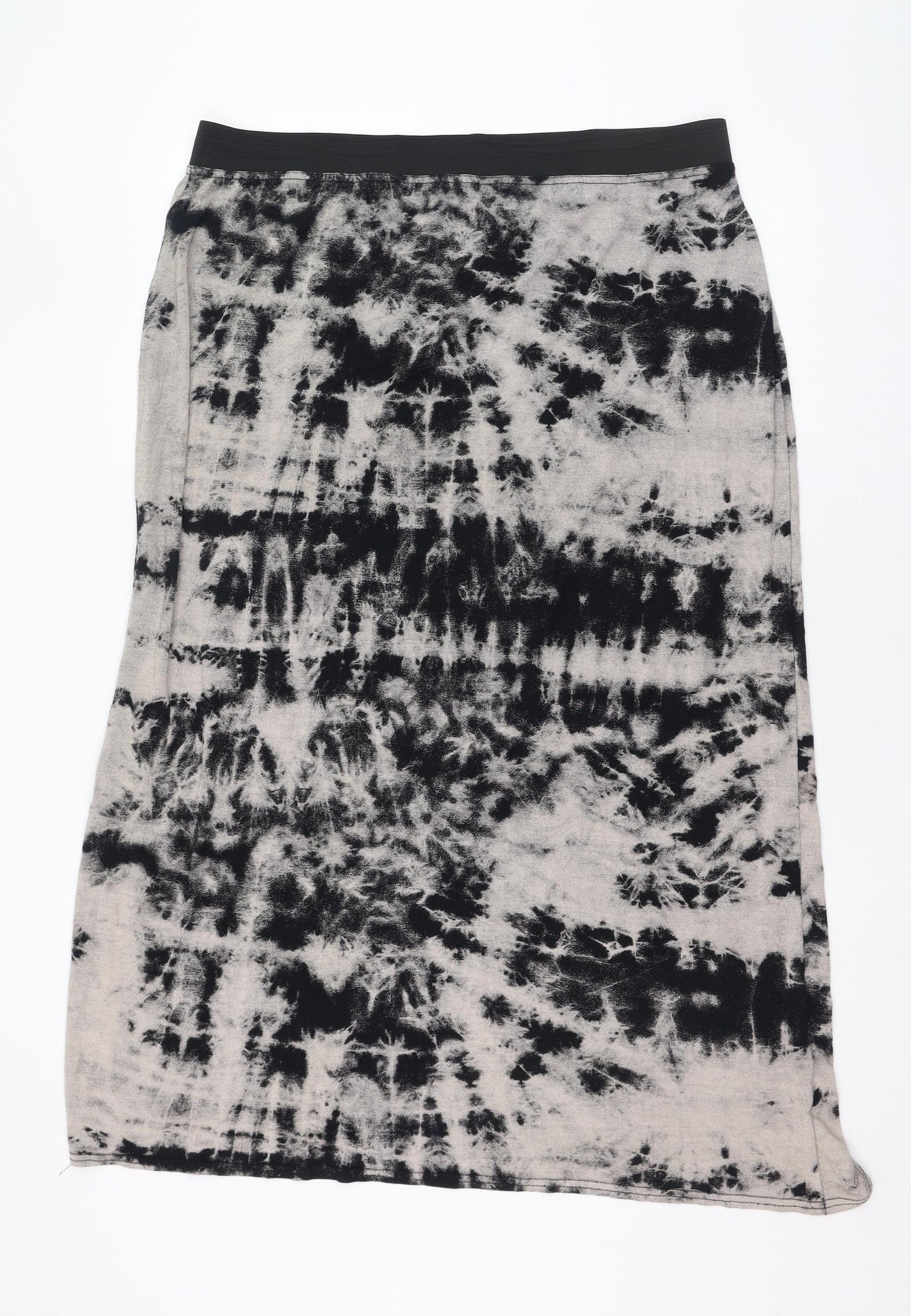 New Look Womens Black  Viscose Straight & Pencil Skirt Size 24