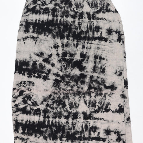 New Look Womens Black  Viscose Straight & Pencil Skirt Size 24