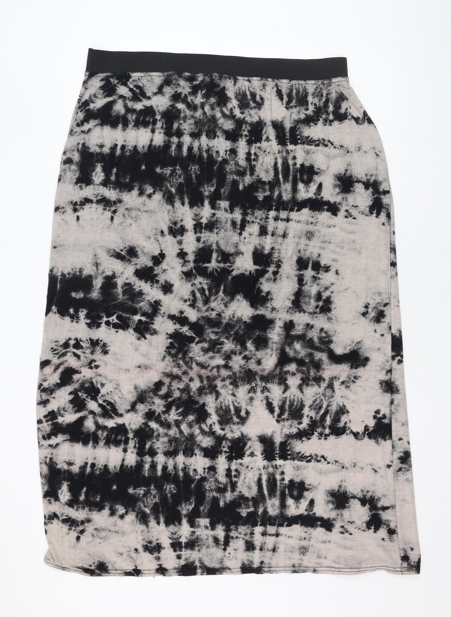 New Look Womens Black  Viscose Straight & Pencil Skirt Size 24