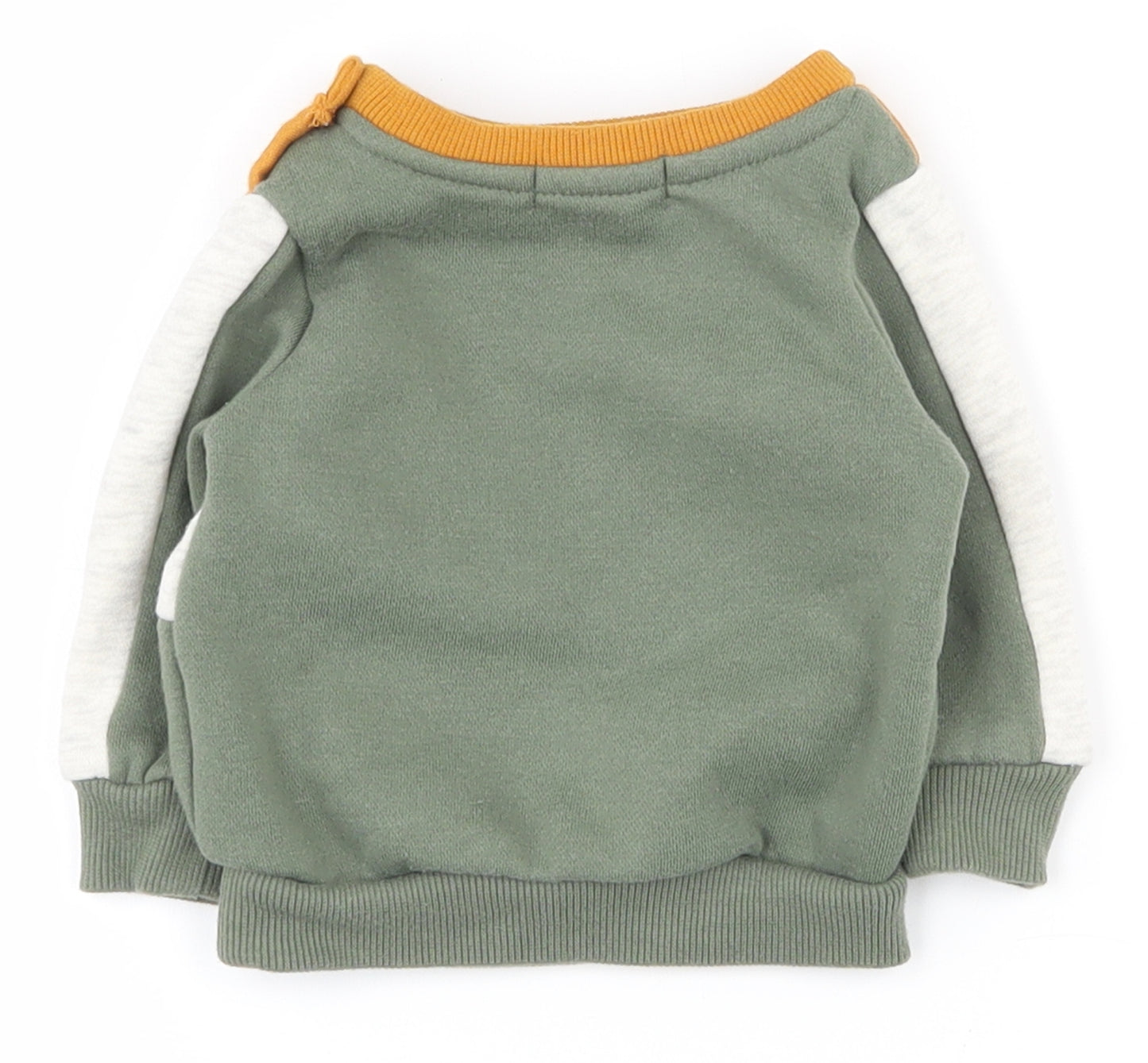 Primark Boys Multicoloured Striped Polyester Pullover Jumper Size 0-3 Months  Snap