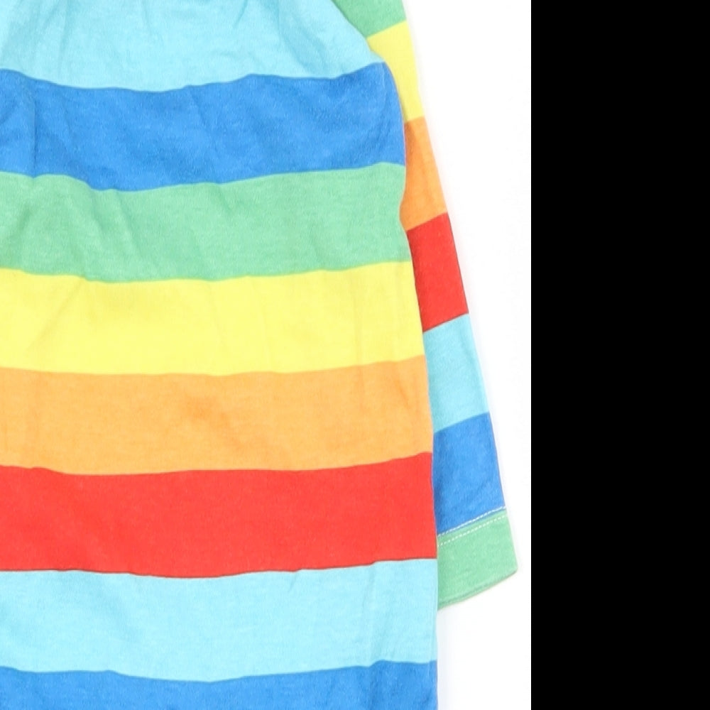 Mini Club Baby Multicoloured Striped 100% Cotton Babygrow One-Piece Size 3-6 Months  Snap