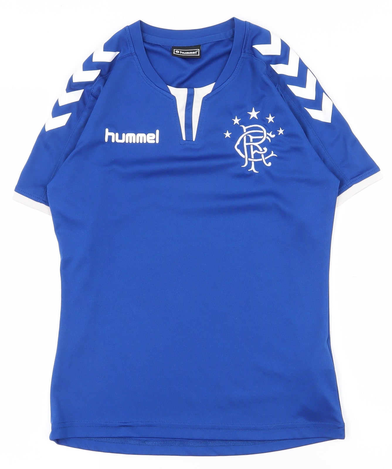 Hummel Boys Blue  100% Polyester Pullover T-Shirt Size 10-11 Years Crew Neck Pullover