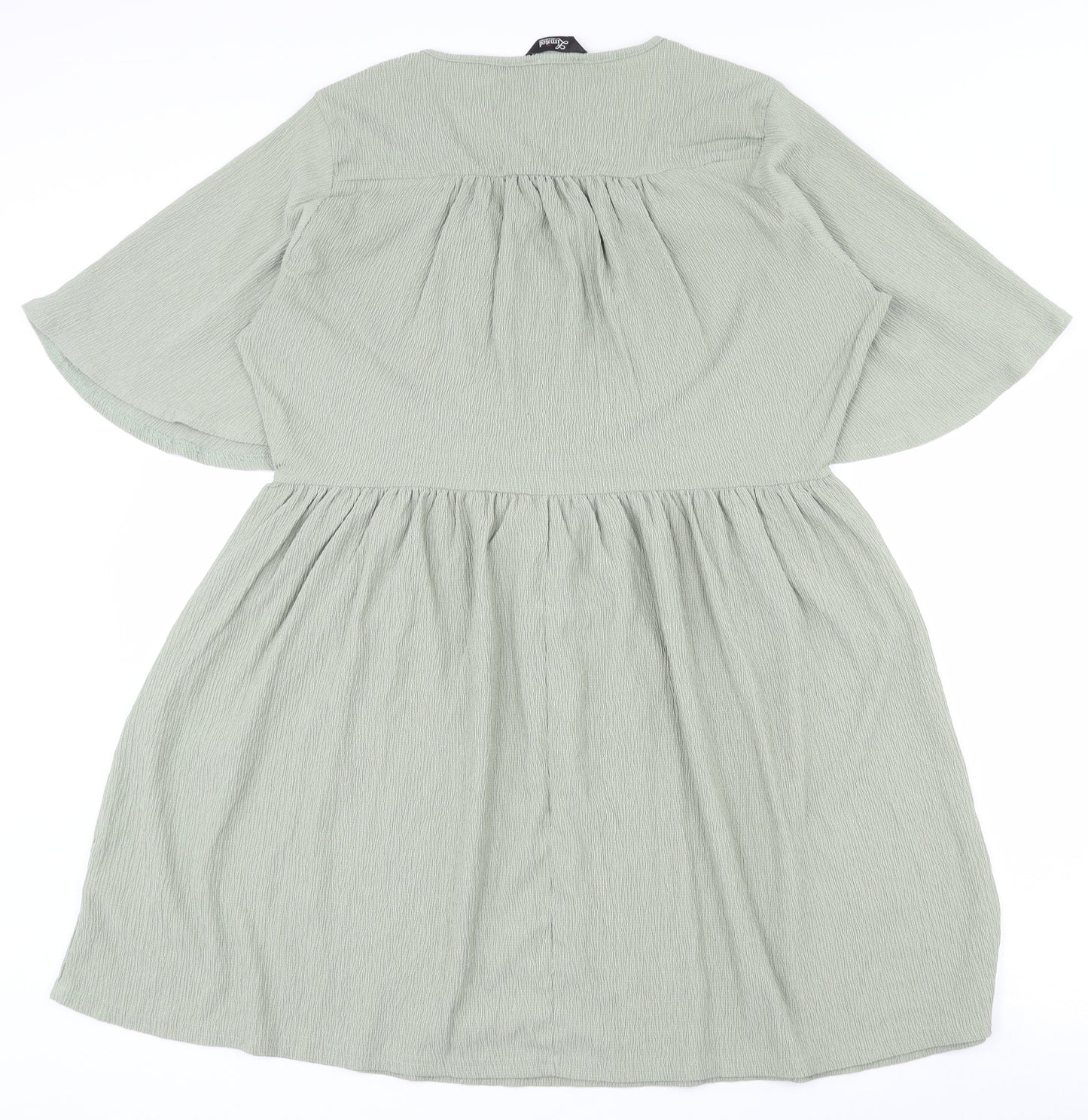 Yours Womens Green  Polyester Fit & Flare  Size 20  V-Neck Pullover