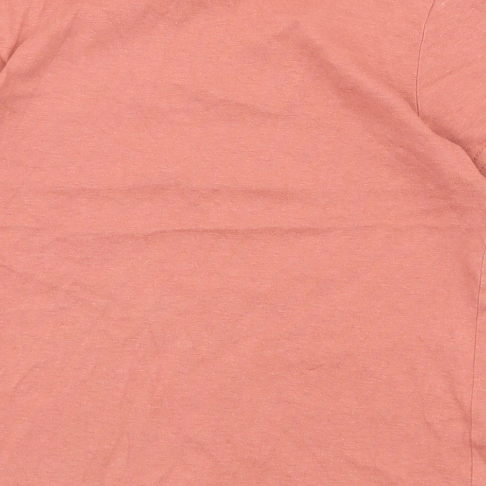 Primark Boys Red  100% Cotton Basic T-Shirt Size 5-6 Years Crew Neck Pullover - Elephant Tiger